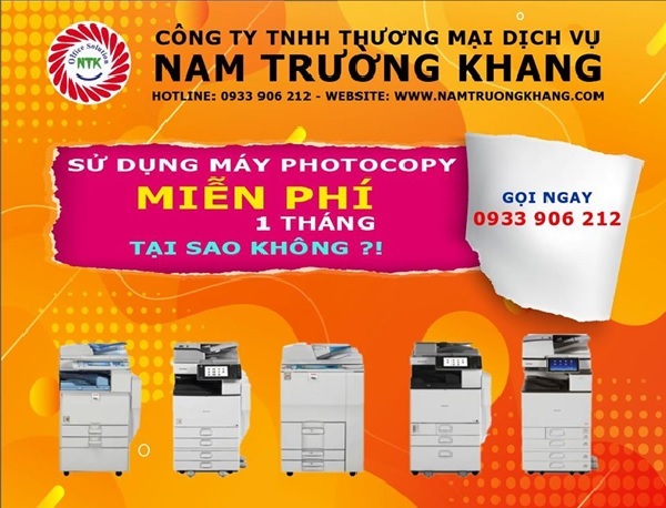 Nam Trường Khang nơi cho thuê đa dạng các loại máy photocopy